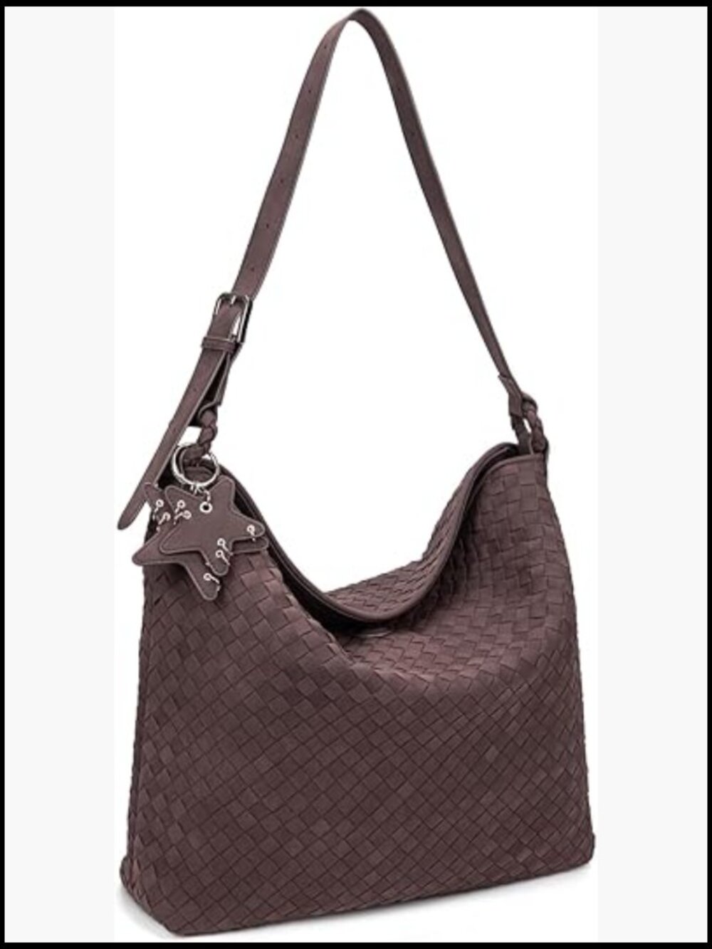 Large Suede Hobo Bag Adjustable Strap Crossbody Shoulder Handbag Everyday